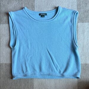Wild Fable Blue Sleeveless Crop Top